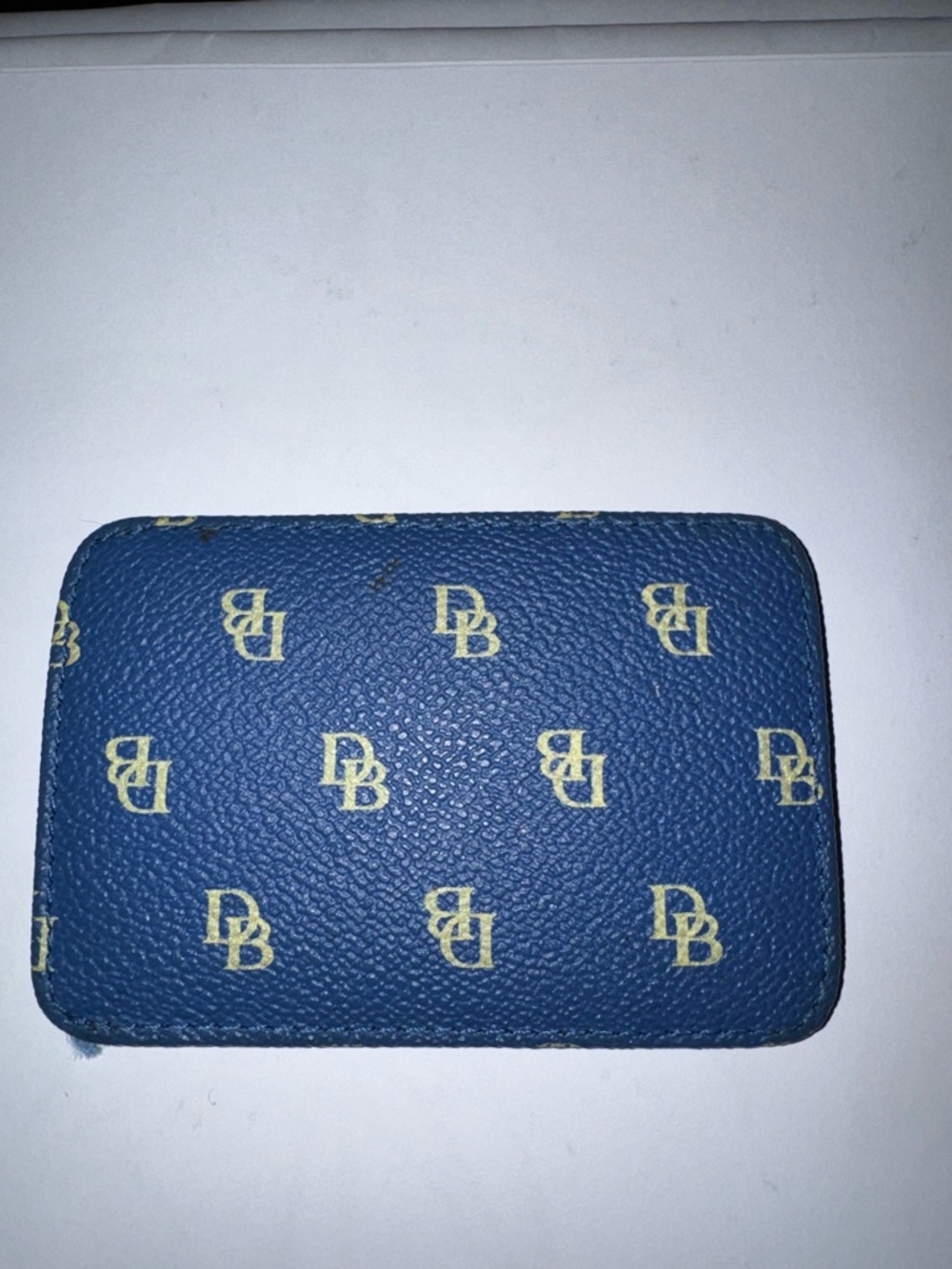Dooney & Bourke Blue Logo Card holder